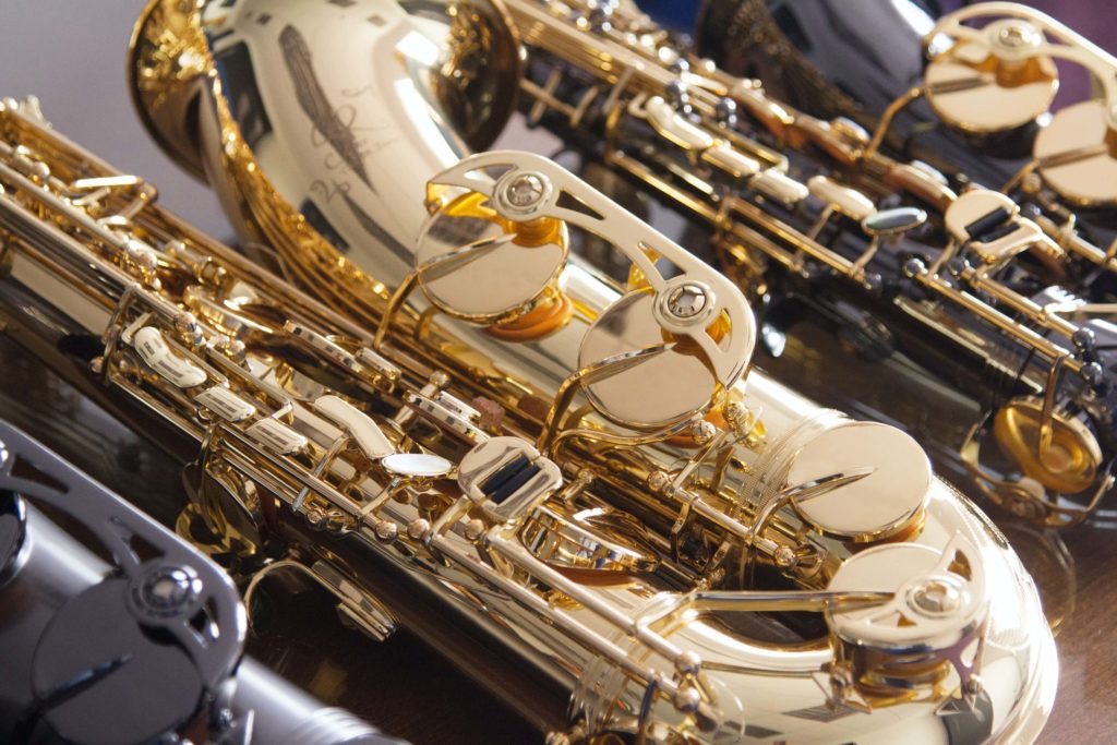 Saxophone close up